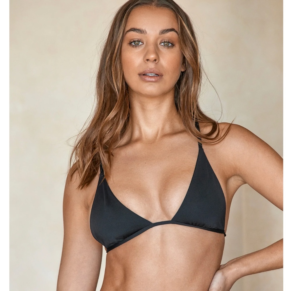 Monday Swimwear Barbados Top - Black, Size Small, NWT